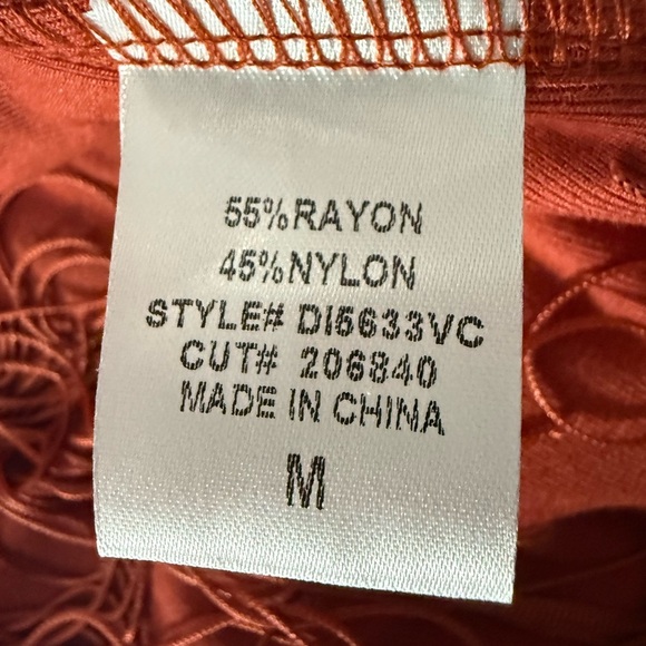 VICI Khloe Fringe Maxi Dress Rust Red Size M - Picture 12 of 13